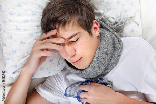Photo: Sick Young Man feel Headache Sick Young Man feel Headache