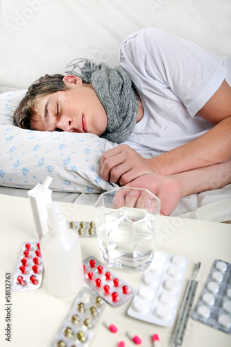 Photo: Sick Young Man Sick Young Man