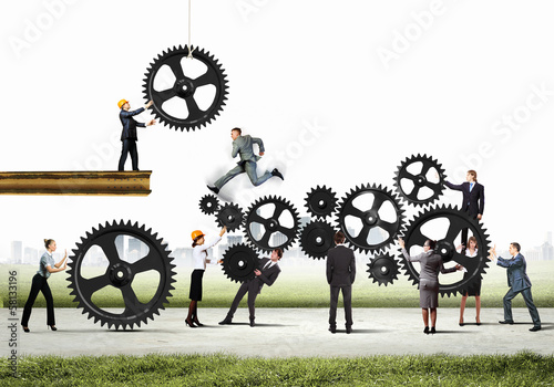 Photo: Teamwork concept Teamwork concept
