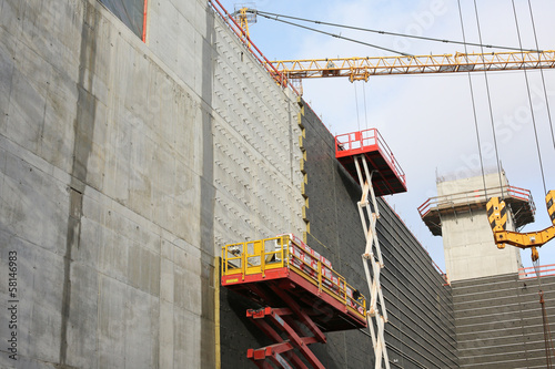 Photo: Steinwolldämmung an Betonbau Steinwolldämmung an Betonbau