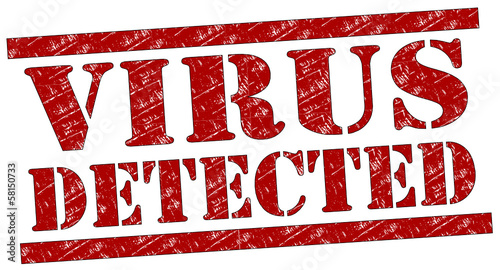 Vector: Virus detected Stempel #131109-svg02 Virus detected Stempel #131109-svg02