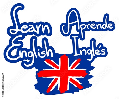 Vector: Learn english Learn english