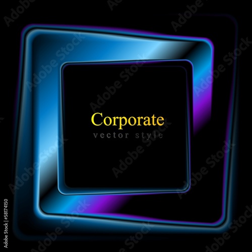 Vector: Vector square logo abstract background Vector square logo abstract background