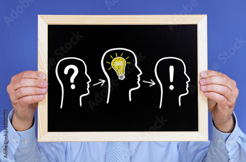 Illustration: Team with Idea - Business Intelligence Team with Idea - Business Intelligence