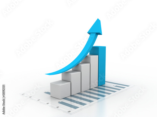 Illustration: Business graph Business graph
