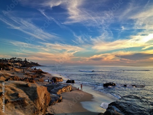 Instant Collection: Windansea Beach at Sunset La Jolla California United States Windansea Beach at Sunset La Jolla California United States