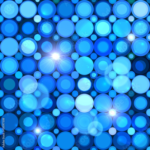 Vector: Blue abstract shining dots seamless pattern Blue abstract shining dots seamless pattern