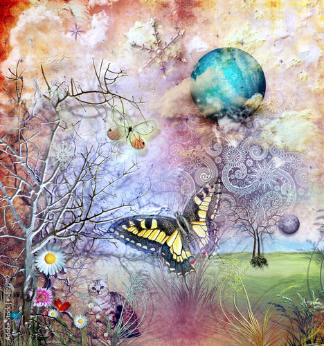 Illustration: Enchanted garden Enchanted garden