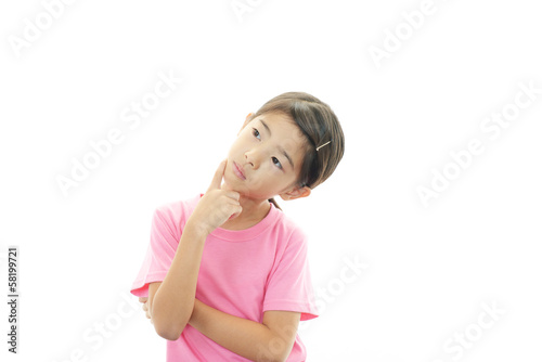 Photo: 悩む女の子 悩む女の子