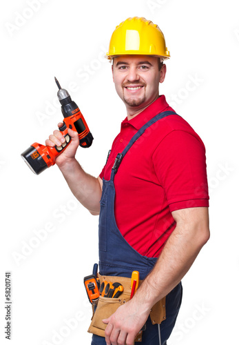 Photo: smiling handyman smiling handyman