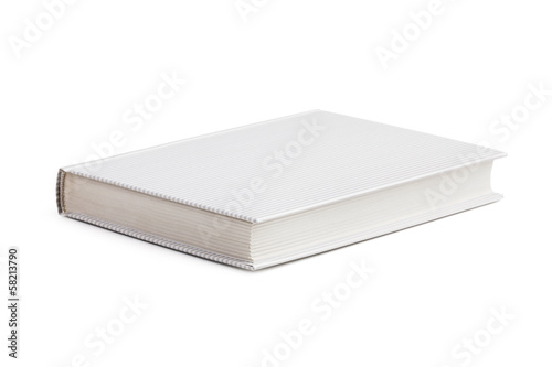 Photo: Closed book in a striped cover Closed book in a striped cover