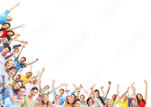 Happy people group