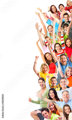 Photo: Goup of happy people Goup of happy people
