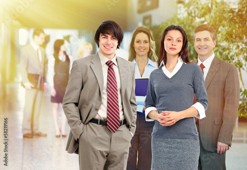 Photo: Group of business people. Group of business people.