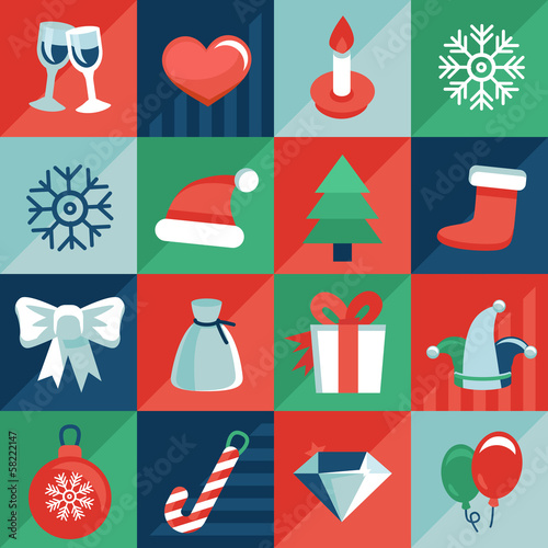 Vector: Vector christmas icons Vector christmas icons