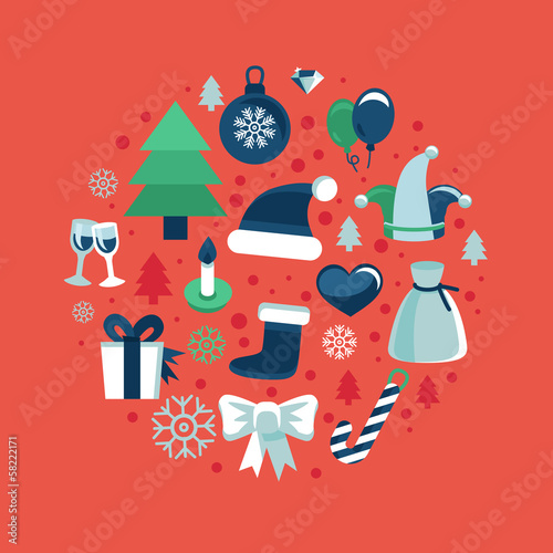 Vector: Vector christmas icons Vector christmas icons