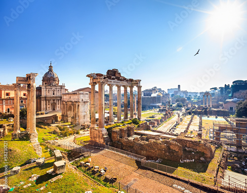 Ruiny Forum w Rzymie, Włochy
