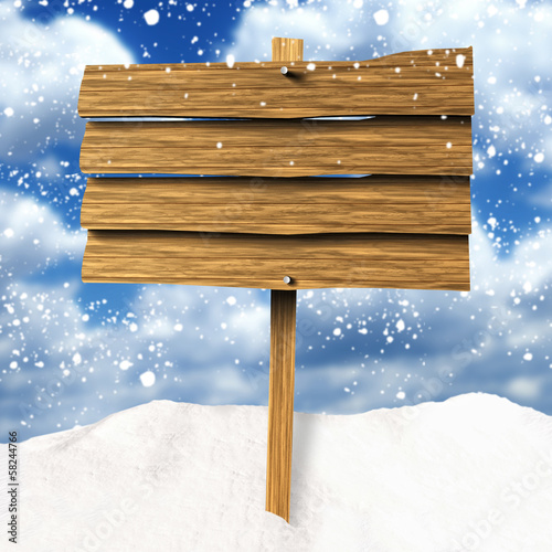 Photo: Holzschild Holzschild