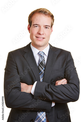 Photo: Business manager with arms crossed Business manager with arms crossed