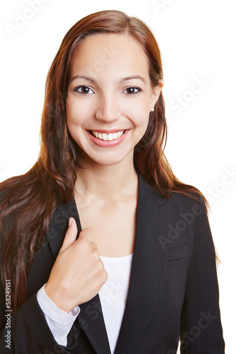 Photo: Smiling young business woman Smiling young business woman