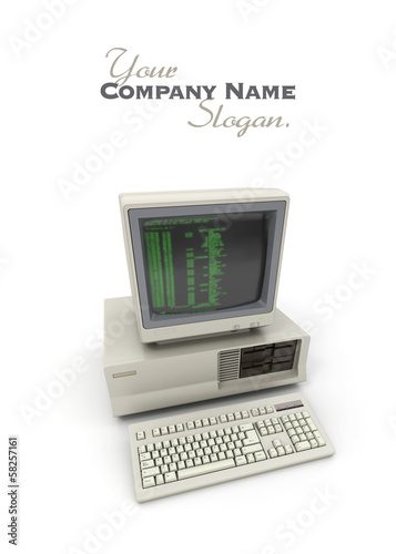 Illustration: Vintage computer Vintage computer