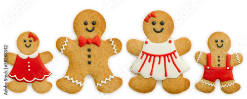 Photo: Gingerbread family Gingerbread family