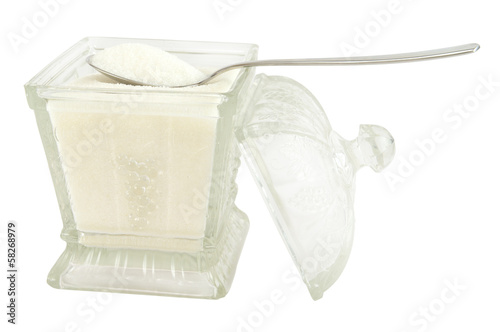 Photo: Sugar bowl with spoon Sugar bowl with spoon