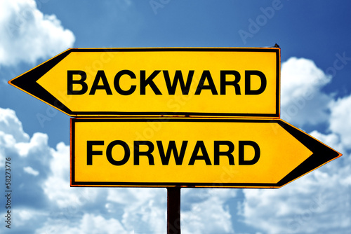 Photo: Backward or forward Backward or forward