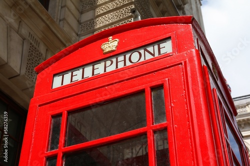 Photo: London telephone box London telephone box