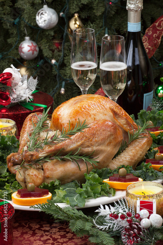 Photo: Roasted Christmas Turkey Roasted Christmas Turkey