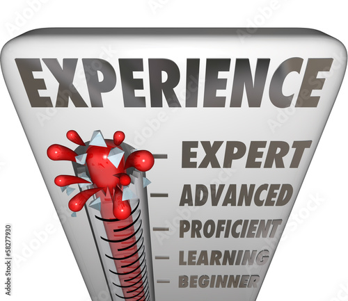 Illustration: Experience Measurement Expert to Novice Level Experience Measurement Expert to Novice Level