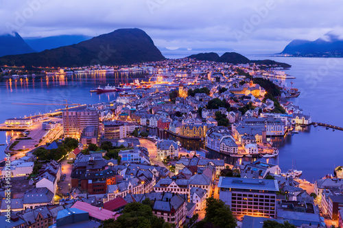 Photo: Cityscape of Alesund - Norway Cityscape of Alesund - Norway