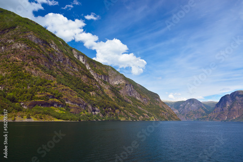 Photo: Fjord Naeroyfjord - Norway Fjord Naeroyfjord - Norway