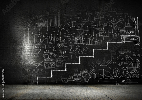 Illustration: Success ladder Success ladder