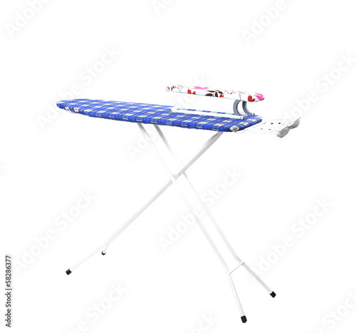 Photo: Close up of ironing board. Close up of ironing board.