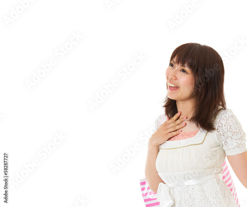 Photo: 感動する女性 感動する女性