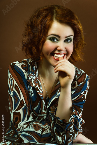 Photo: Red-haired girl Red-haired girl