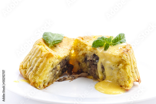 Photo: potato pudding potato pudding