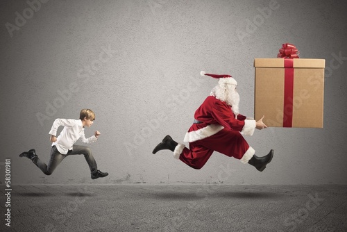 Photo: Child wants a present from Santa Claus Child wants a present from Santa Claus