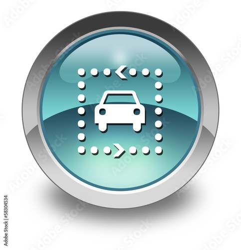 Illustration: Light Blue Glossy Pictogram "Driving Tour" Light Blue Glossy Pictogram "Driving Tour"