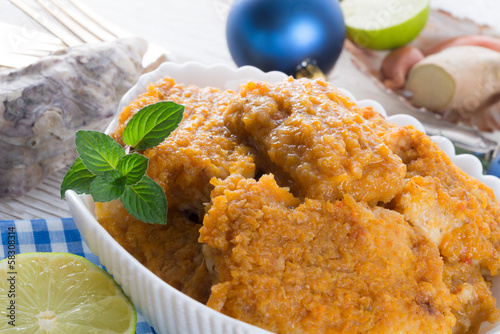 Photo: Fish with carrots imbir sauce Fish with carrots imbir sauce