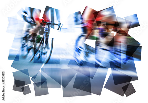 Photo: cycling action abstract cycling action abstract