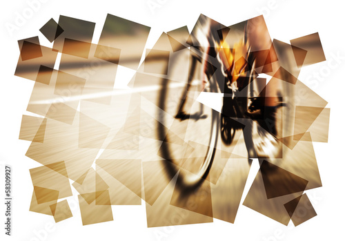 Photo: graphic road bike blur graphic road bike blur