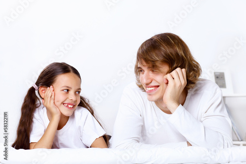 Photo: Family at home Family at home