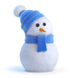 Snowman waits for Christmas