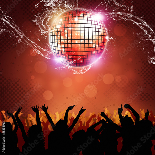 Illustration: Happy Party Crowd Happy Party Crowd