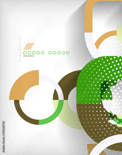 Vector: Rings geometric shapes abstract background Rings geometric shapes abstract background