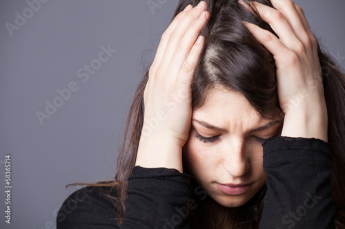 Photo: This young woman is going through some tough times This young woman is going through some tough times