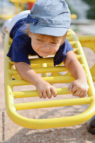 Photo: girl on the playground girl on the playground