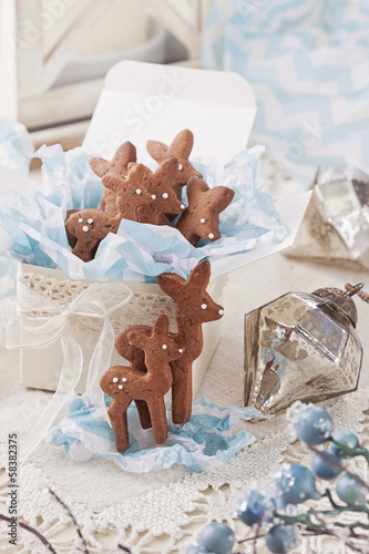 Photo: Gingerbread reindeer cookies Gingerbread reindeer cookies